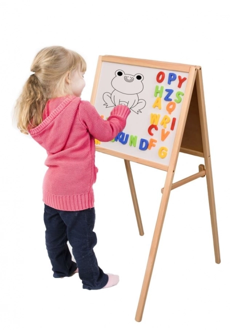 Tableau magnétique réversible pour enfants avec accessoires