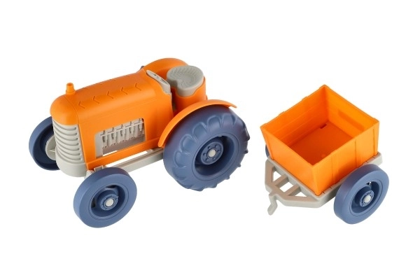 Tracteur en plastique avec remorque 31 cm