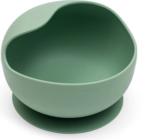 Bol en silicone avec ventouse vert New Baby