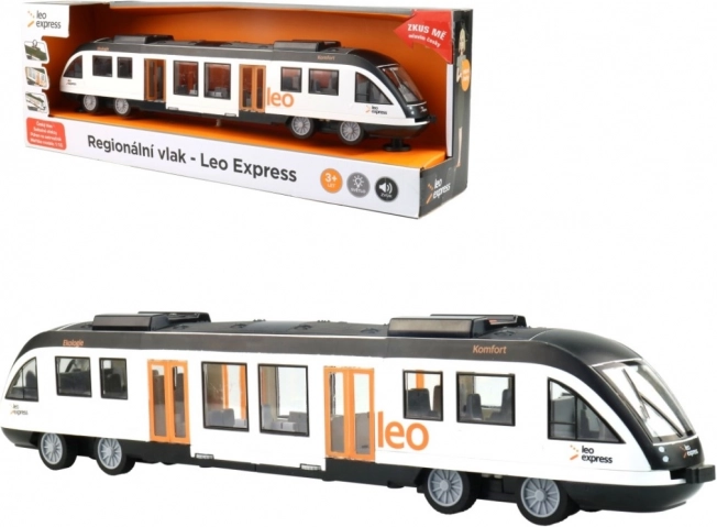 Train régional LEO EXPRESS avec son et lumière à inertie