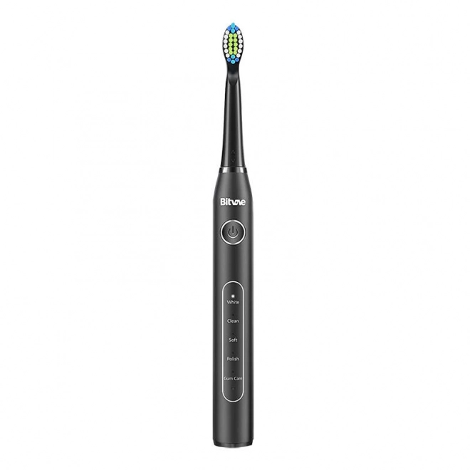 Brosses à dents soniques avec jeu d'embouts et 2 porte-brosses à dents Bitvae D2+D2 (rose et noir)