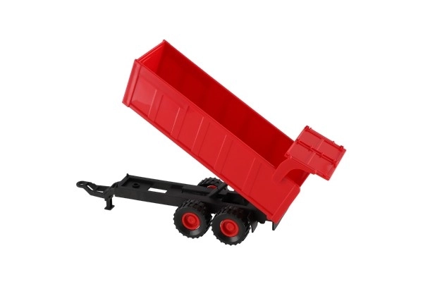 Tracteur rouge Zetor avec remorque et effets sonores et lumineux - 36 cm