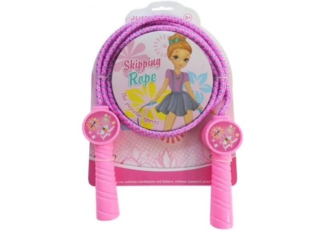 Corde à sauter pour enfants rose