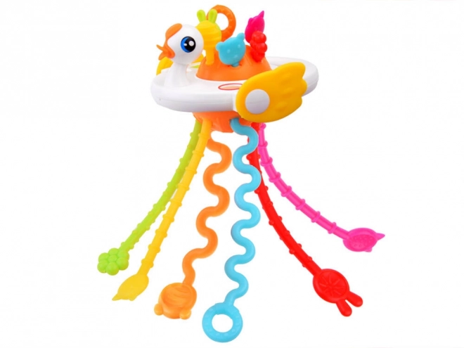 Hochet sensoriel avec motif cygne