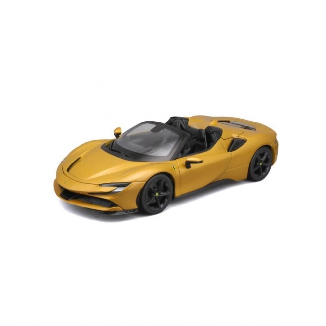 Bburago Ferrari SF90 Spider à l'échelle 1:18 - jaune