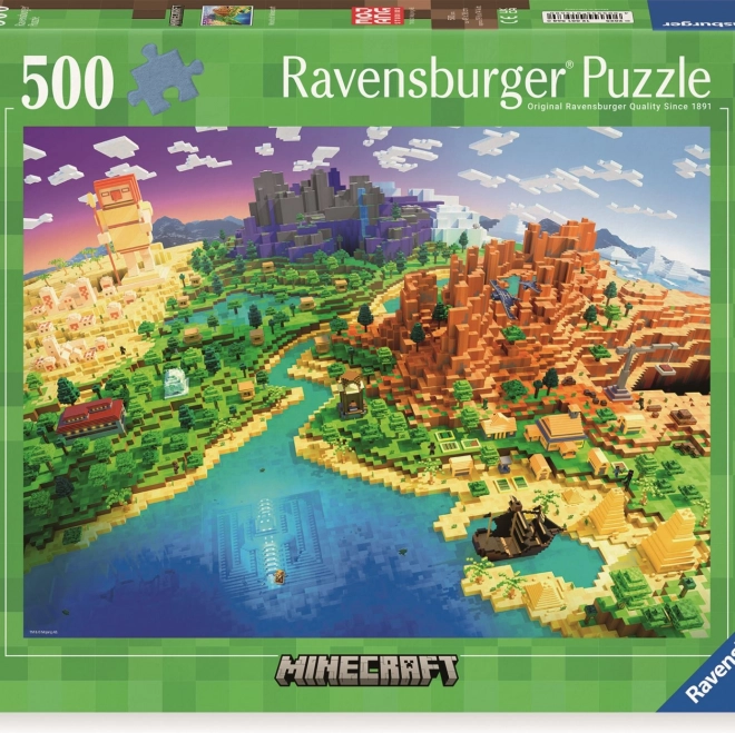 Puzzle Minecraft 500 pièces de Ravensburger
