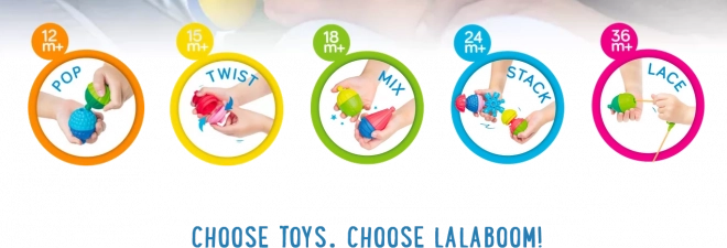 Jeu de construction Lalaboom 5 en 1 Ensemble de perles de connexion grande boîte de 36 pièces