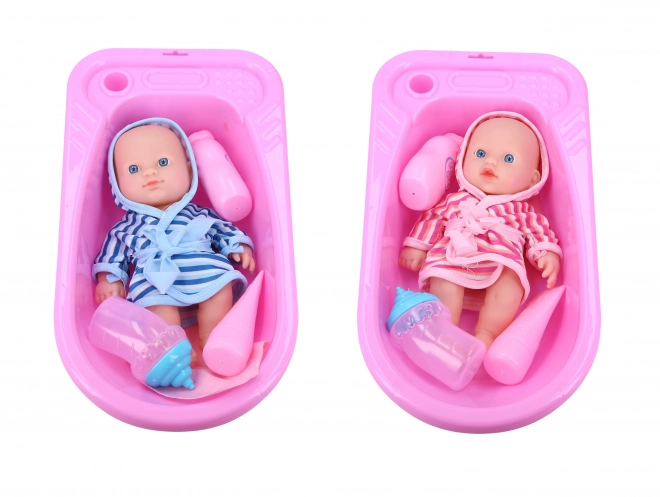 Bébé avec baignoire 20 cm