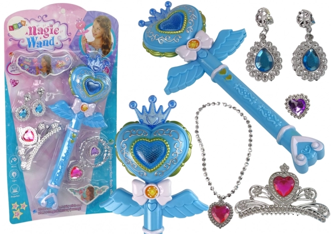 Projecteur interactif avec baguette magique Blue Fairy Accessoires