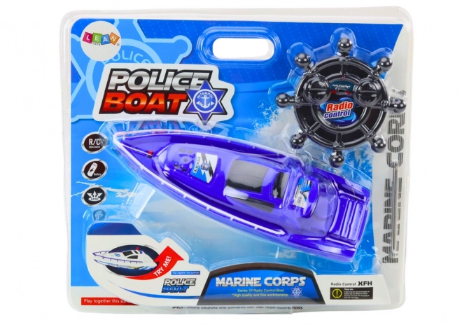Pilote RC à distance de la police Blue 27MHz