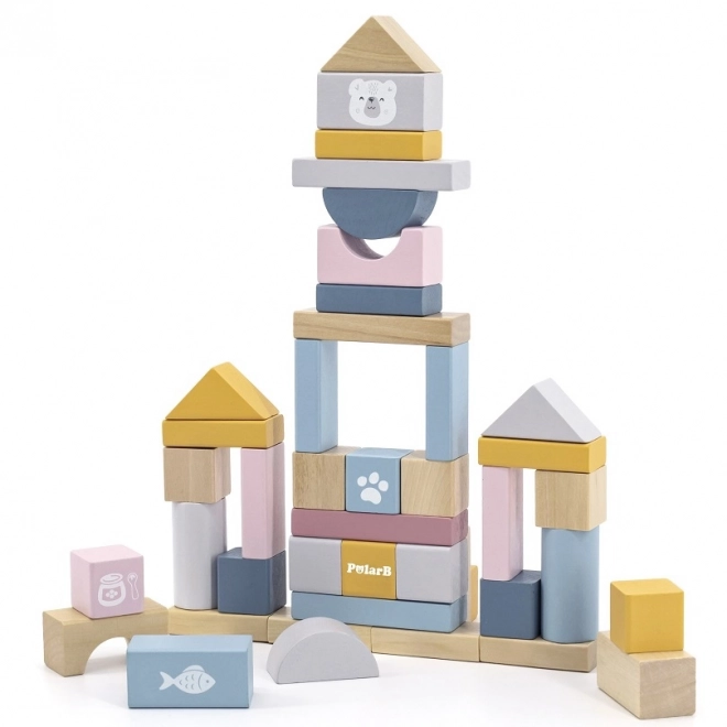 Jeu de construction en bois 60 blocs