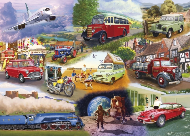 Puzzle Véhicules de transport cultes 1000 pièces GIBSONS