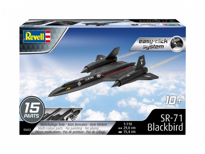 Modèle plastique SR-71 Blackbird Easy-Click 1/110
