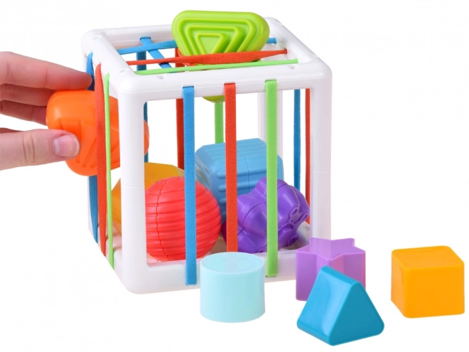 Cube trieur pour enfant avec couverture en caoutchouc