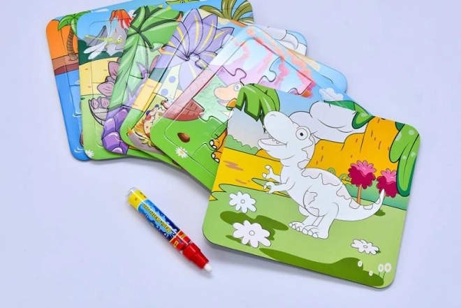 Mac Toys Puzzle Dinosaures avec Peinture à l'Eau