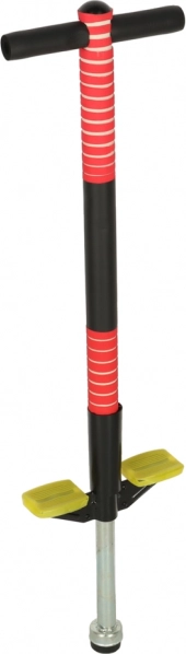 Bâton Pogo rouge avec hauteur réglable