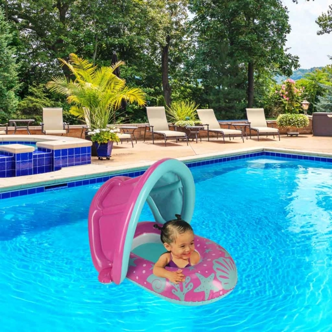 BESTWAY 34091 Bateau gonflable pour enfants avec siège et auvent rose 1-2 ans 18 kg
