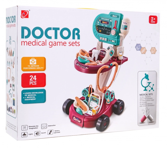 Ensemble médical pour enfants avec ECG 24 pcs