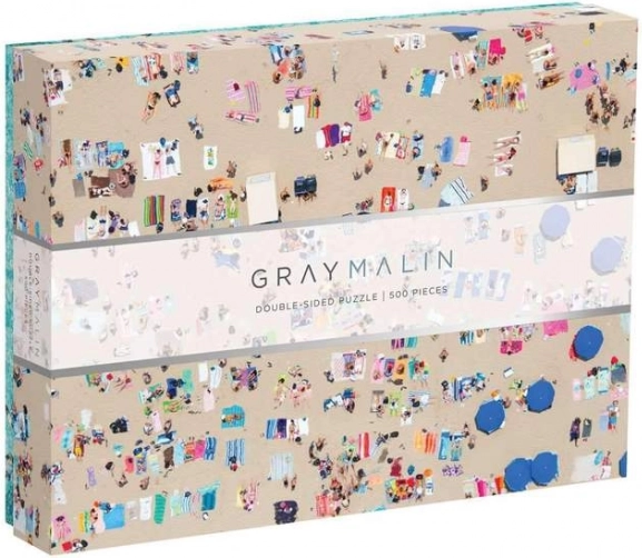 puzzle recto-verso gray malin plage grise 500 pièces
