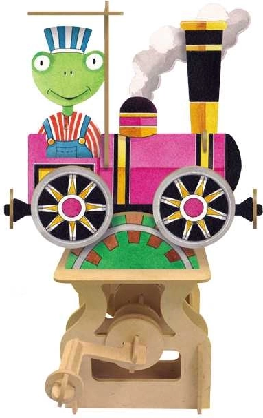 ARToy kit mécanique en bois – train à manivelle