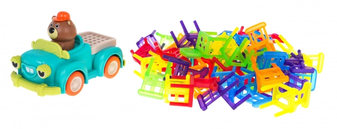 Jeu de compétence Chaises empilables et voiture pour enfants
