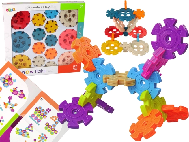 Jeu de construction flocons de neige 52 pièces