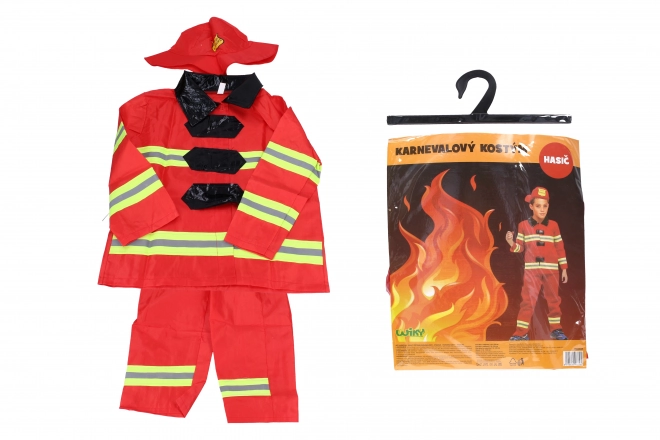 Ensemble carnaval - pompier M 110-120 cm
