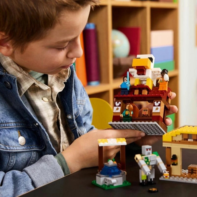 LEGO Minecraft 21273 Attaque de l'exploseur de Ghast sur le village