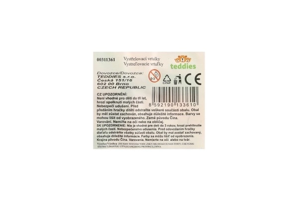 Toupie à élastique + lanceur plastique 9cm 2 couleurs en sachet