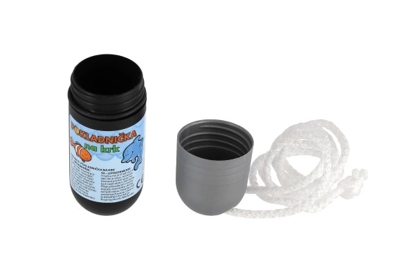 Tirelire à cou avec cordelette 11,5cm plastique assorti mélange de couleurs