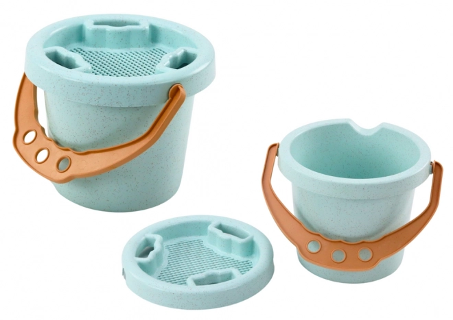 Ensemble de plage Seau Pelle Râteau Tamiseur Moules Pastel