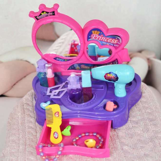 Coiffeuse pour princesses Woopie - Studio de beauté avec 18 accessoires
