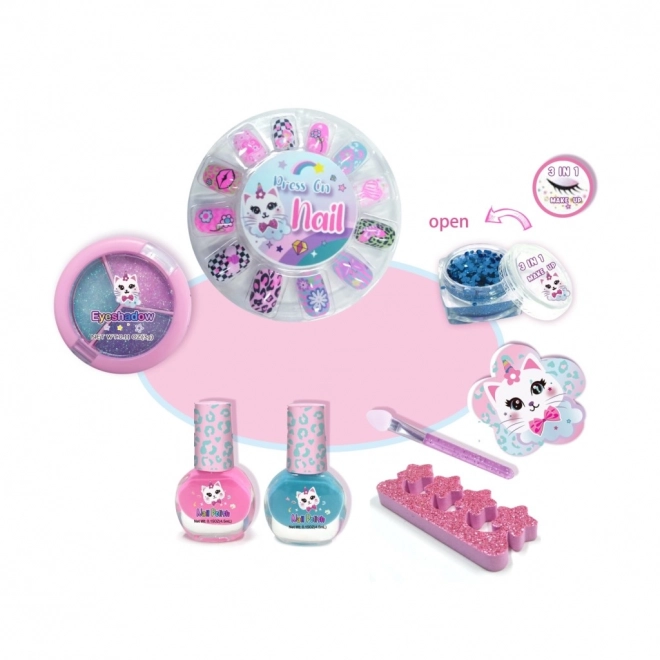 Ensemble de cosmétiques pour enfants avec petite trousse