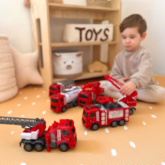 Ensemble Woopie voitures de pompiers 6 en 1