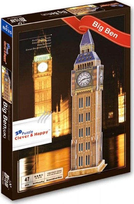 Puzzle 3D Big Ben Londres par Clever&Happy 47 pièces