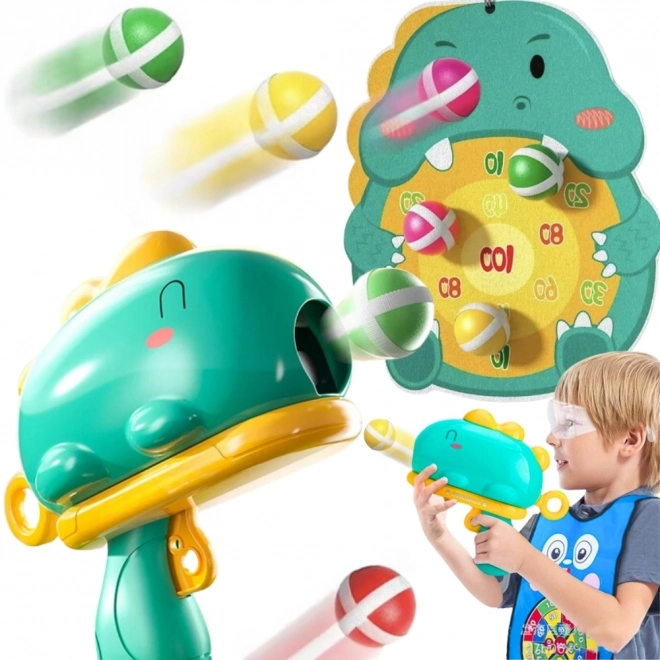 WOOPIE Arme dinosaure à billes avec cibles adhésives
