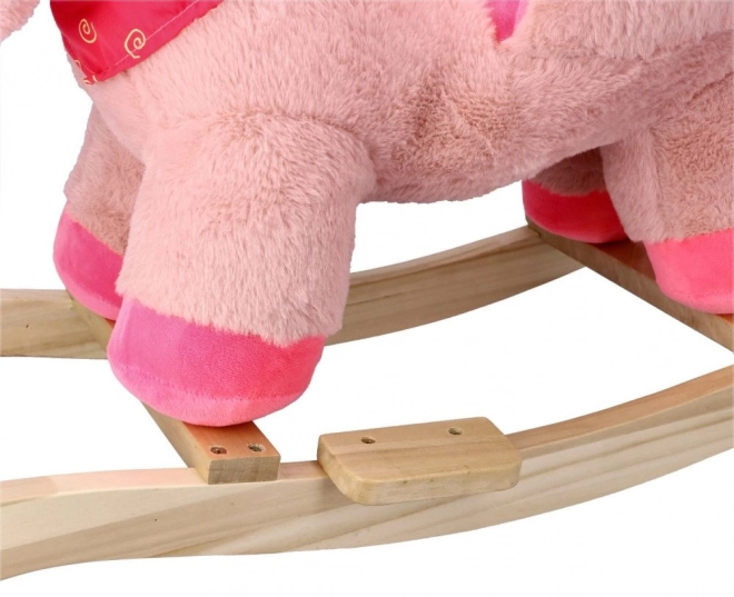 Licorne rose avec siège auto