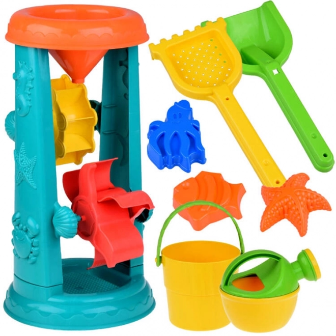 Ensemble de jouets de plage colorés pour enfants avec animaux
