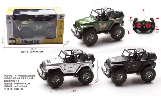 Voiture tout-terrain RC télécommandée 22 cm