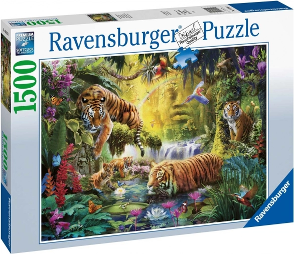 Puzzle 1500 pièces Tigres paisibles RAVENSBURGER