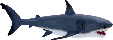 Mojo grand requin blanc – figurine réaliste peinte à la main