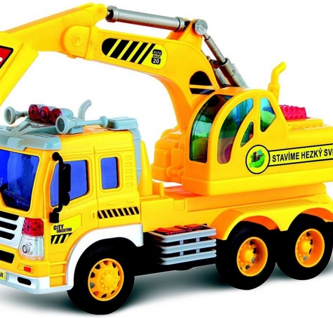 Auto de construction City Collection alimenté par batterie avec son et lumière
