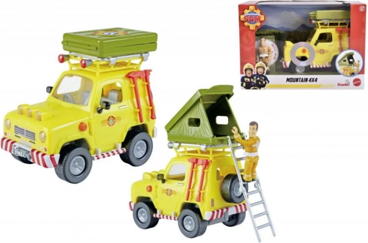 Sam le Pompier 4x4 tout-terrain avec figurine 16 cm