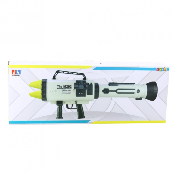 Grand lanceur de fusées avec projectiles en mousse 68 cm