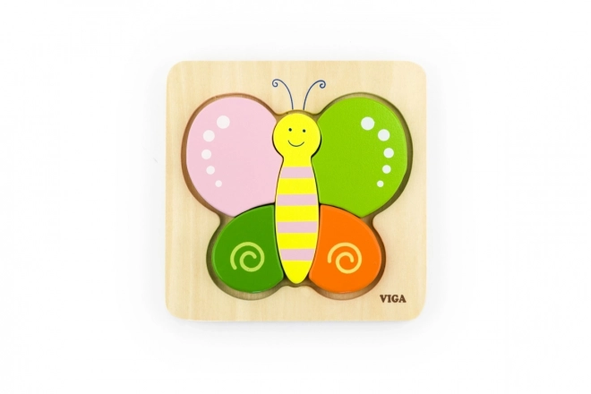 Puzzle en bois pour les plus petits - papillon