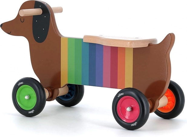 Vilac trotteur en bois Chien Coloré