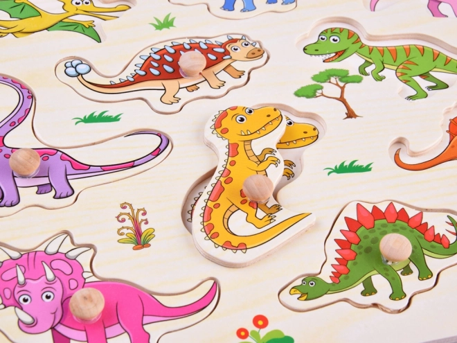 Puzzle en bois dinosaures