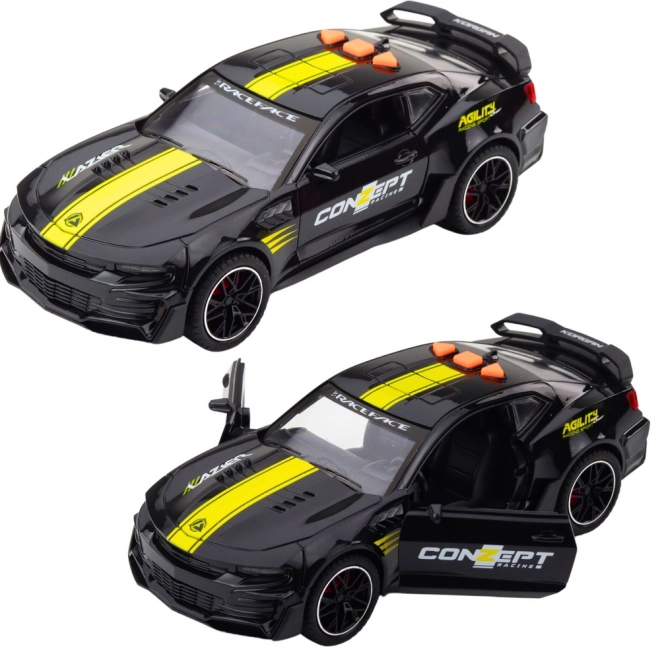 Voiture de sport avec portes ouvrantes, propulsion, lumières et sons