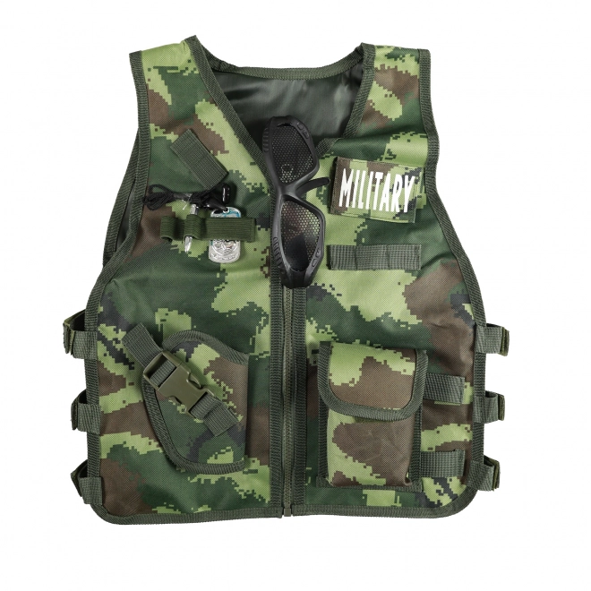 Ensemble de gilet militaire pour enfants avec accessoires