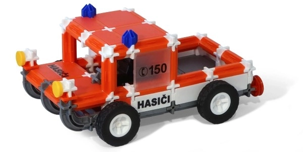 Kit de construction SEVA TRANSPORT Pompiers plastique 545 pièces dans une boîte 35x33x5cm